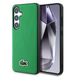Samsung Galaxy S25 Lacoste Iconic Petit Pique Woven Logo Cover - MagSafe-kompatibel - Grøn