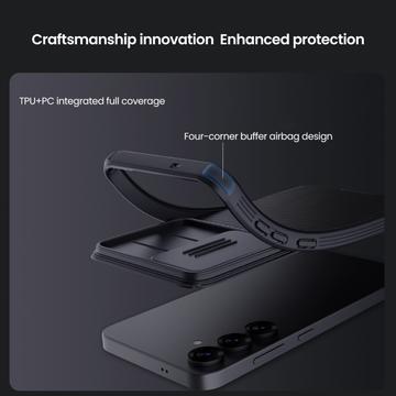 Samsung Galaxy S25 Nillkin CamShield Prop Hybrid Cover - Sort
