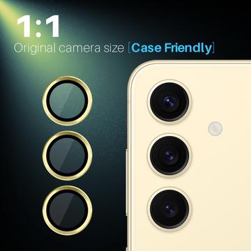 Samsung Galaxy S25 Northjo kameralinsebeskyttelsessæt - guld