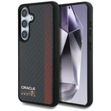 Samsung Galaxy S25 Oracle Red Bull Carbon Powerbar Cover - MagSafe-kompatibel - Sort