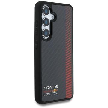 Samsung Galaxy S25 Oracle Red Bull Carbon Powerbar Cover - MagSafe-kompatibel - Sort