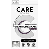 Samsung Galaxy S25 PanzerGlass Care Urban Combat Cover - MagSafe-kompatibel - Blomme Lilla