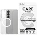 Samsung Galaxy S25 PanzerGlass Care Urban Combat Cover - MagSafe-kompatibel - Hvid / Gennemsigtig