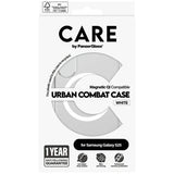 Samsung Galaxy S25 PanzerGlass Care Urban Combat Cover - MagSafe-kompatibel - Hvid / Gennemsigtig