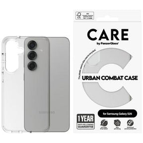Samsung Galaxy S25 PanzerGlass Care Urban Combat Cover - Gennemsigtig