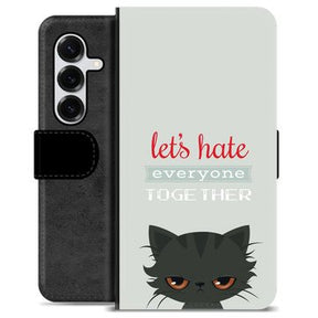 Samsung Galaxy S25+ Premium Flip Cover med Pung - Vred Kat