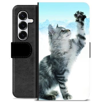 Samsung Galaxy S25+ Premium Flip Cover med Pung - Kat