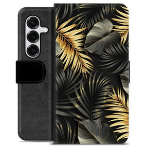 Samsung Galaxy S25+ Premium Flip Cover med Pung - Gyldne Blade