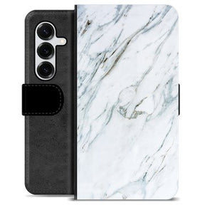 Samsung Galaxy S25+ Premium Flip Cover med Pung - Marmor