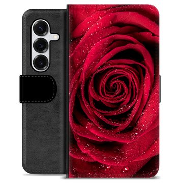Samsung Galaxy S25+ Premium Flip Cover med Pung - Rose
