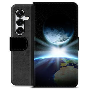 Samsung Galaxy S25+ Premium Flip Cover med Pung - Verdensrum