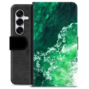 Samsung Galaxy S25+ Premium Flip Cover med Pung - Bølger