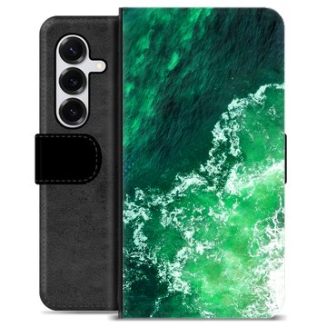 Samsung Galaxy S25+ Premium Flip Cover med Pung - Bølger