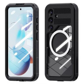 Samsung Galaxy S25 Redpepper IP68 Magnetisk Vandtæt Etui - Sort