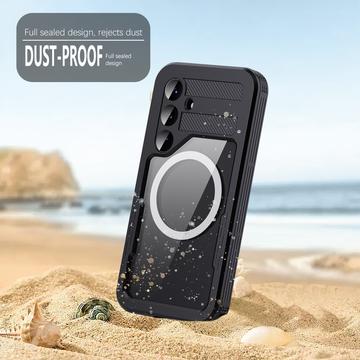 Samsung Galaxy S25 Redpepper IP68 Magnetisk Vandtæt Etui - Sort