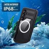 Samsung Galaxy S25 Redpepper IP68 Magnetisk Vandtæt Etui - Sort