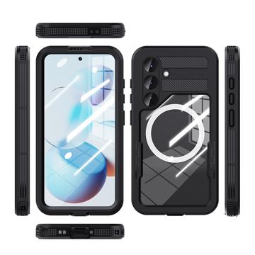 Samsung Galaxy S25 Redpepper IP68 Magnetisk Vandtæt Etui - Sort