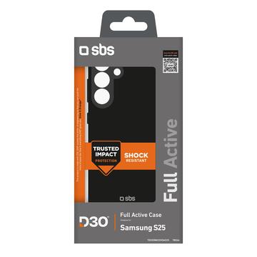 Samsung Galaxy S25 SBS Full Active D3O Cover - Sort