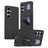 Samsung Galaxy S25/S24 Smart hybrid cover med stående greb - Sort