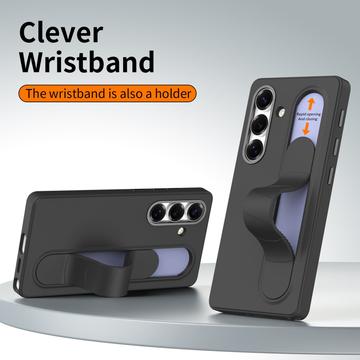 Samsung Galaxy S25/S24 Smart hybrid cover med stående greb - Sort