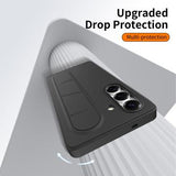 Samsung Galaxy S25/S24 Smart hybrid cover med stående greb - Sort