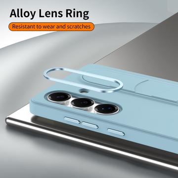 Samsung Galaxy S25/S24 Smart hybrid cover med stående greb - Blå