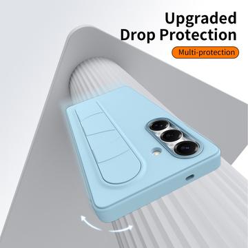Samsung Galaxy S25/S24 Smart hybrid cover med stående greb - Blå