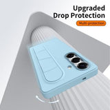 Samsung Galaxy S25/S24 Smart hybrid cover med stående greb - Blå