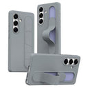 Samsung Galaxy S25/S24 Smart hybrid cover med stående greb - mørkegrå