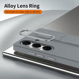 Samsung Galaxy S25/S24 Smart hybrid cover med stående greb - mørkegrå