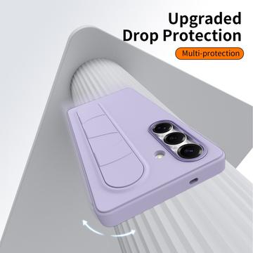 Samsung Galaxy S25/S24 Smart hybrid cover med stående greb - Lilla