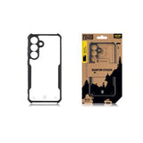 Samsung Galaxy S25 Tactical Quantum Stealth-Cover med forstærkede hjørner - klar / sort
