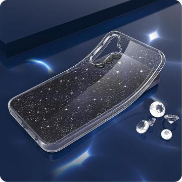 Samsung Galaxy S25 Tech-Protect FlexAir Glitter TPU Cover - Gennemsigtig