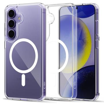 Samsung Galaxy S25 Tech-Protect Flexair Magnetisk Hybrid Cover - Gennemsigtig