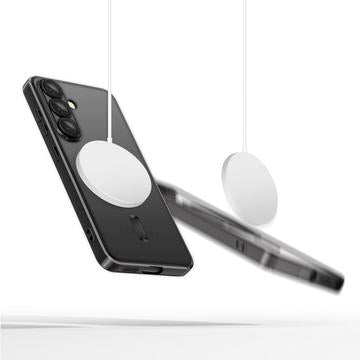 Samsung Galaxy S25 Tech-Protect MagFlex Cover - MagSafe-kompatibelt - klar / sort