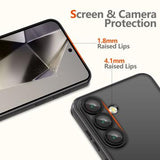 Samsung Galaxy S25 Tech-Protect MagFlex Cover - MagSafe-kompatibelt - klar / sort