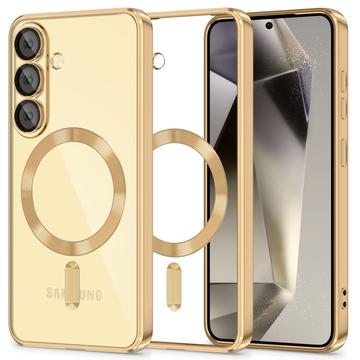 Samsung Galaxy S25 Tech-Protect MagFlex Cover - MagSafe-kompatibelt - Klar / Guld