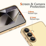 Samsung Galaxy S25 Tech-Protect MagFlex Cover - MagSafe-kompatibelt - Klar / Guld