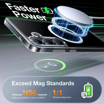Samsung Galaxy S25 Torras X-Shock MagSafe TPU Cover - Gennemsigtig