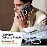 Samsung Galaxy S25 Torras X-Shock MagSafe TPU Cover - Gennemsigtig