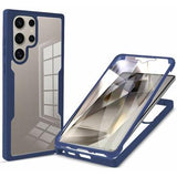 Samsung Galaxy S25 Ultra 360 Beskyttelse Cover - Blå / Klar