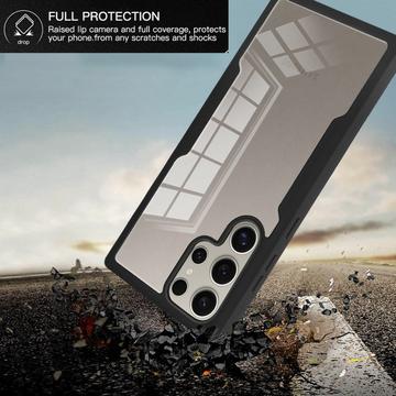 Samsung Galaxy S25 Ultra 360 Beskyttelse Cover - Blå / Klar