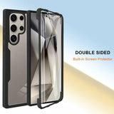 Samsung Galaxy S25 Ultra 360 Beskyttelse Cover - Blå / Klar