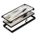 Samsung Galaxy S25 Ultra 360 Beskyttelse Cover - Rød / Klar
