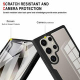 Samsung Galaxy S25 Ultra 360 Beskyttelse Cover - Rød / Klar