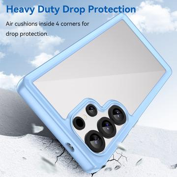 Samsung Galaxy S25 Ultra Anti-Shock Hybrid Cover - Blå