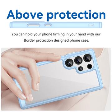 Samsung Galaxy S25 Ultra Anti-Shock Hybrid Cover - Blå