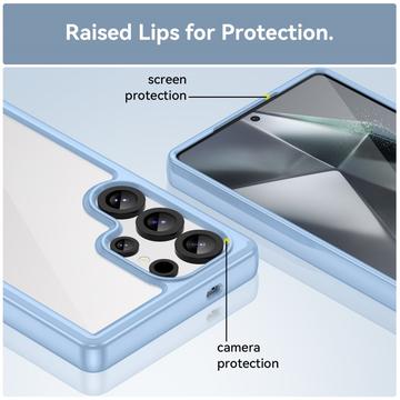 Samsung Galaxy S25 Ultra Anti-Shock Hybrid Cover - Blå