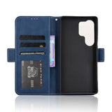 Samsung Galaxy S25 Ultra Kortholder Pung Etui - Blå
