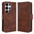 Samsung Galaxy S25 Ultra Kortholder Pung Etui - Brun